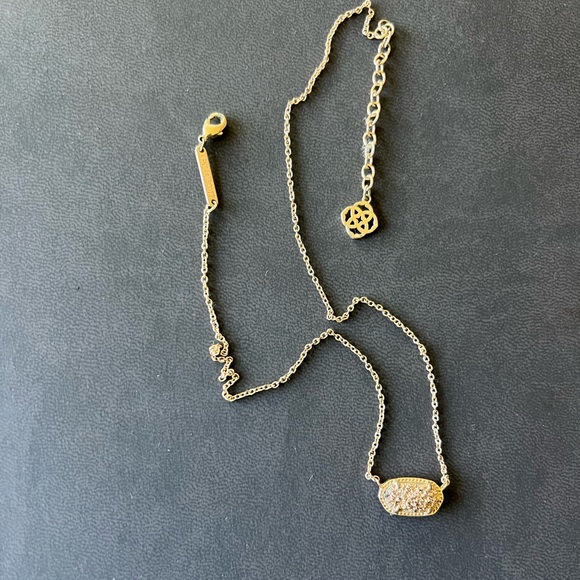 Kendra Scott Drusy Elisa Necklace- Rose Gold - Picture 1 of 4